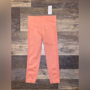 Chic Coral High-Waisted Leggings